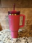 Rare Starbucks Stanley Tumbler Berry Holiday 2024 Pink Glitter 40 Oz Brand New 