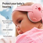 Toddler Ear Protection Noise Cancelling Ear Muffs Blush Baby Ear Muffs 0-36