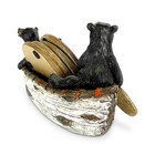 Rivers Edge Products Rustic Western Drink 4 Coaster Set With Holder Bears In