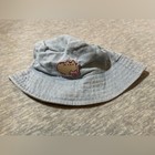 Bucket Hat Pusheen The Cat Kids Girls Blue Patch 5-9 Yrs Denim Outdoor Summer