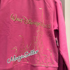 2026 Walt Disney World Parks Cinderella Castle Pink Sweatshirt Size L New