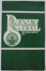 President Jimmy Carter Signed 1977 Inauguration Peanut Special Dinner Menu