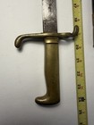 Antique French M1866 Chassepot Sword Bayonet Etched Blade Scabbard Brass Hilt