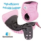 Reusable Washable Cloth Diapers 6pcs For Baby Shower leak-proof Double Gusset   