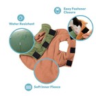 Gooby Sports Vest Dog Jacket - Green  Medium - Reflective  D-ring  Fleece Lined