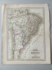 Antique World Map Empire Of Brazil South America - Marmocchi   Franco