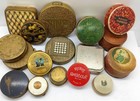 Vintage 20s-50s For Collector Makeup Vanity Lot X17 Top Mark Compact Powder Box