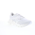 Reebok Floatzig 2 Mens White Canvas Lace Up Athletic Running Shoes