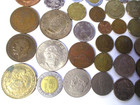 45 Antique   Vintage World Coins   Great Mixed Money Lot Many Countries   L  k  