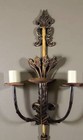 French Louis Xv Wall Sconces Vintage Bronze Gilt 36 Inch Antique Original