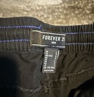 Forever 21 Men s Black Jogger Pants L Regular Cotton Poly Drawstring Elastic