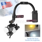 Eterfant 3 5x Dental Surgical Headband Binocular Loupes 5w Led Head Light 2 Leds