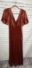 Ever Pretty Elegant Double V Neck Velvet Bridesmaid Dress Size Small Nwt