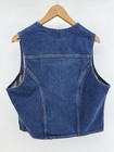 Wrangler Vintage Denim Vest Blue 100  Cotton Size L Mpn 74173pw