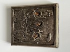 Antique Russian Icon the Icon Is Silver-depicts The Holy Trinity 19th   20th