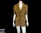 1970s Fringe Suede Western Hippie Festival Vest   Mens S Womens M