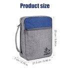 Bible Cover Case  Polyester Bible Case Blue Gray Bible Cover Protective With 