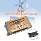 12v-60v 30a-100a Mppt Dual Usb Charge Wind-solar Hybrid System Controller Auto E