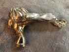 Nymph Goddess Head Vintage Chrome Hood Ornament Speed Hair 1930 s Art Deco Rare 