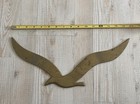 Vintage Brass Seagull Bird 16    X 7    Wall Hanging Mid Century Modern Nautical Mcm
