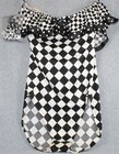 Bill Blass Vtg Bathing Suit Checkered Halter Ruffle 1 Piece Union  10 80 s Black
