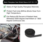 Automotive Hose Heat Shield Sleeve 3 4  Idx10  Spark Plug Black 3 4  Idx 10ft
