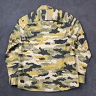 Duluth Trading Co Alaskan Hardgear Snap Button Camo Shirt Jacket Mens Medium