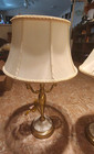 Vintage Lenox Quoizel Candelabra Ivory   Gold Porcelain Solid Brass