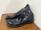Vintage Black Leather Combat Boots Bf B f  Goodrich Military Size 12