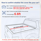Frp Hard Tri-fold Bed Tonneau Cover For 2007-13 Silverado Sierra 1500 6 6ft Bed