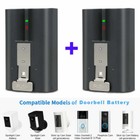 2 Pack Rechargeable Li-ion Battery Pack   Charger For Ring Video Doorbell 2 3  4
