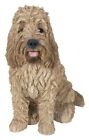 Large Sitting Cockapoo Cream Dog - Figurine Statue Dog Home Garden New Outdoor