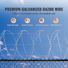 18 9 In Razor Wires 147ft Razor Barbed Wire 3-rolls Galvanized Razor Wire Fenci