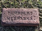 Rare  vintage  humboldt  Nebraska      brick