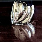Taxco Mexico Vintage Sterling Silver Signed Chunky Large Cuff Bracelet Mcm 41 g 