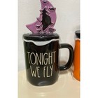 Rae Dunn Halloween Mugs With Toppers Set Of 2 Witch Legs Tonight We Fly