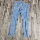 Levi s 711 Skinny Jeans Womens Size 29 Blue Light Wash Distressed Stretch Denim