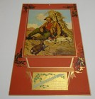 C1930s Vintage Salesman Sample Calendar Duck Hunting Dog Christmas Fishing