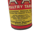 Vintage Dr  Legear s A-a All Age Poultry Tabs Canister W contents