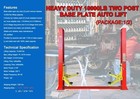 Agrotk 10000lbs 2 Post Car Lift Hoist Equipment 220v 3hp Capacity 11 Liter Red