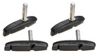 2 Pair Kool Stop Eagle Claw Ii Cantilever Brake Pads Smooth Post Black Compound