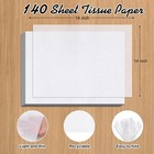140 Sheets White Tissue Paper  14 X 20 Inches Tissue Paper Bulk  Wrapping Tis   