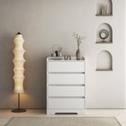 4 Drawer Dresser White Modern Wooden Chest Of Drawers Bedroom Storage Cabinet