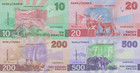 Zambia 10 20 200 500 Kwacha 2024 2025 P New Issue Prefix Aa Unc Set 4 Pcs