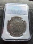 Collectable  reproduction  1867 Hong Kong Dollar Coin W  Display Case From China