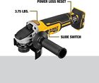 Dewalt 20v Max  Xr Angle Grinder With Kickback Brake  Slide Switch  4-1 2-inch