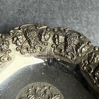 Vintage Silver Plated Dish Bowl Footed Grape W  Vines 6 1 2   