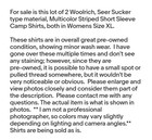 Lot Woolrich Seer Sucker Multicolor Striped Short Sleeve Camp Shirt Women Sz  Xl
