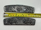 Two Antique Denmark Hans Jensen Repousse Silver Plate Faux Tortoise Comb In Case