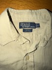 Vintage 1990s Polo Ralph Lauren Linen Shirt Seidel Ivory Men s M